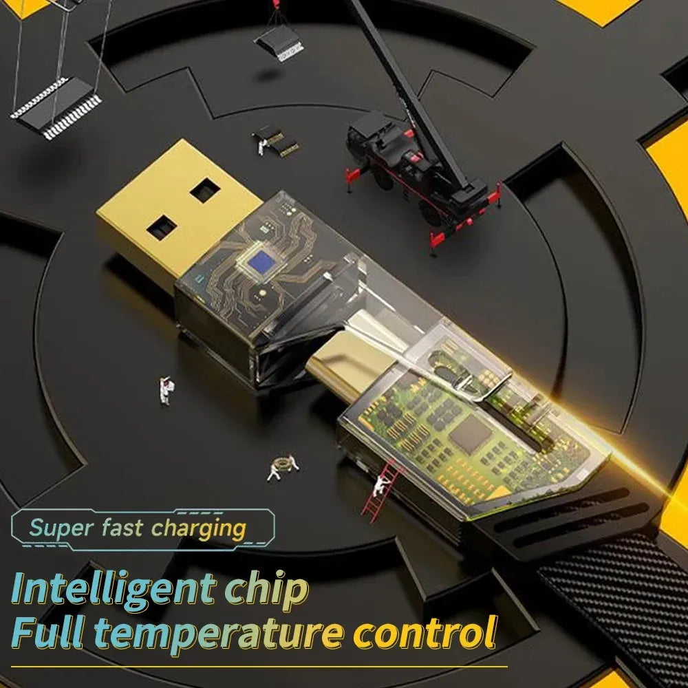 Cable Reforzado Carga Rápida 4 En 1