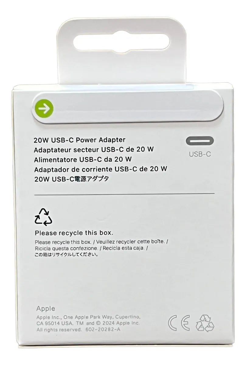 Cargador iPhone Carga Rápida 20w Usb-C Certificado