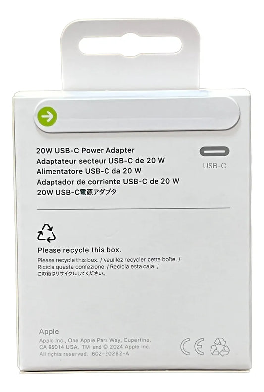 Cargador iPhone Carga Rápida 20w Usb-C Certificado