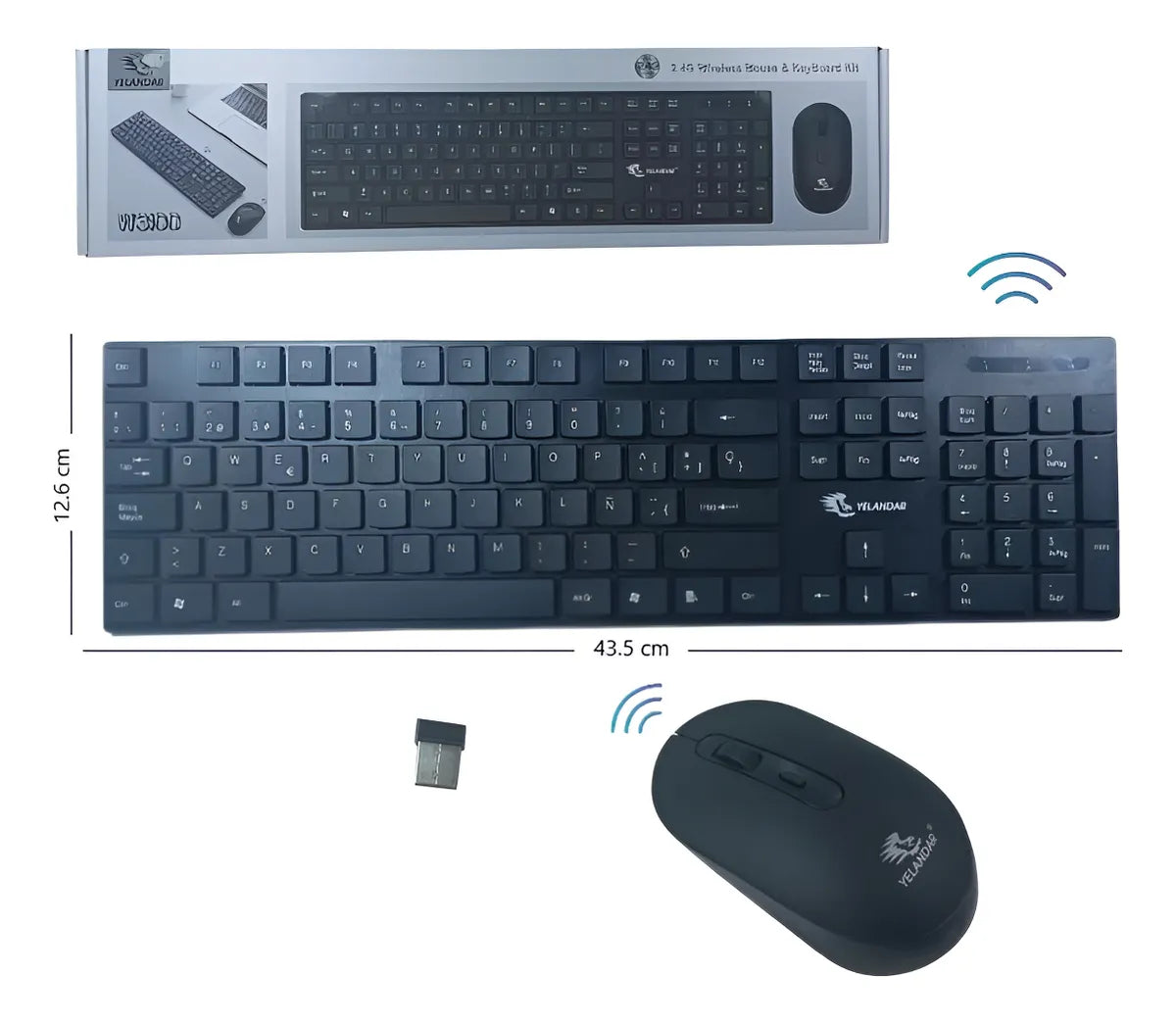 Kit De Teclado Y Mouse Inalámbrico Wireless