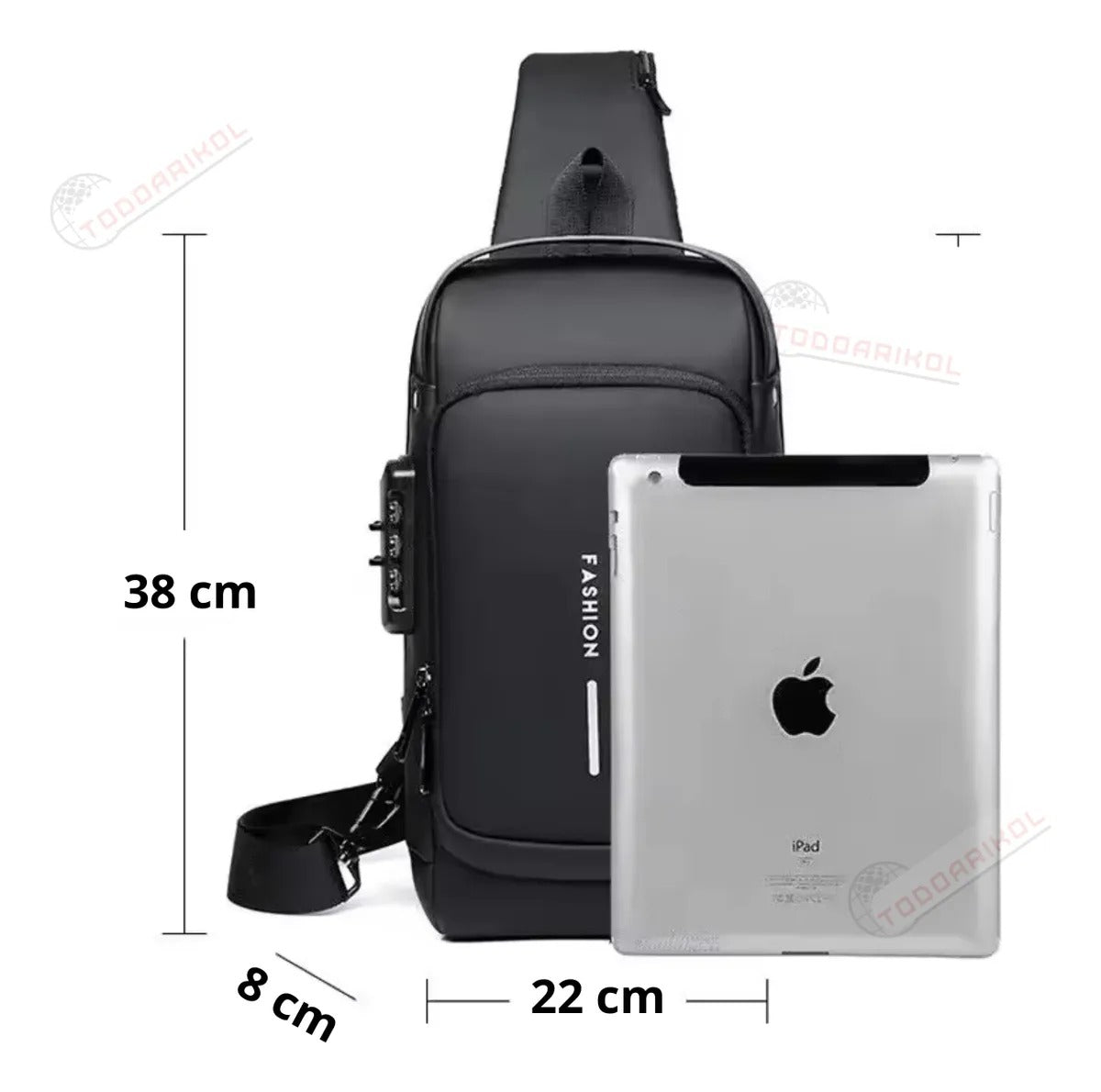 Bandolera Fashion Impermeable Antirrobo Puerto Usb