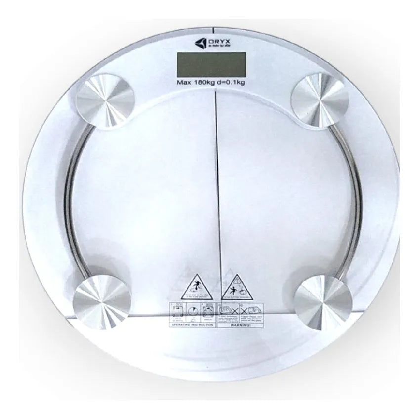 Balanza Digital Baño Personal Circular de Vidrio Oryx