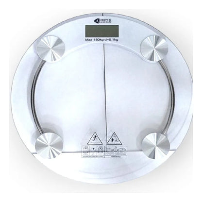 Balanza Digital Baño Personal Circular de Vidrio Oryx