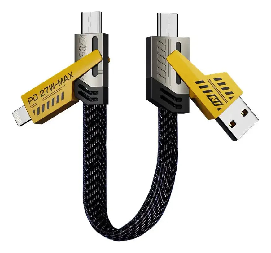 Cable Reforzado Carga Rápida 4 En 1