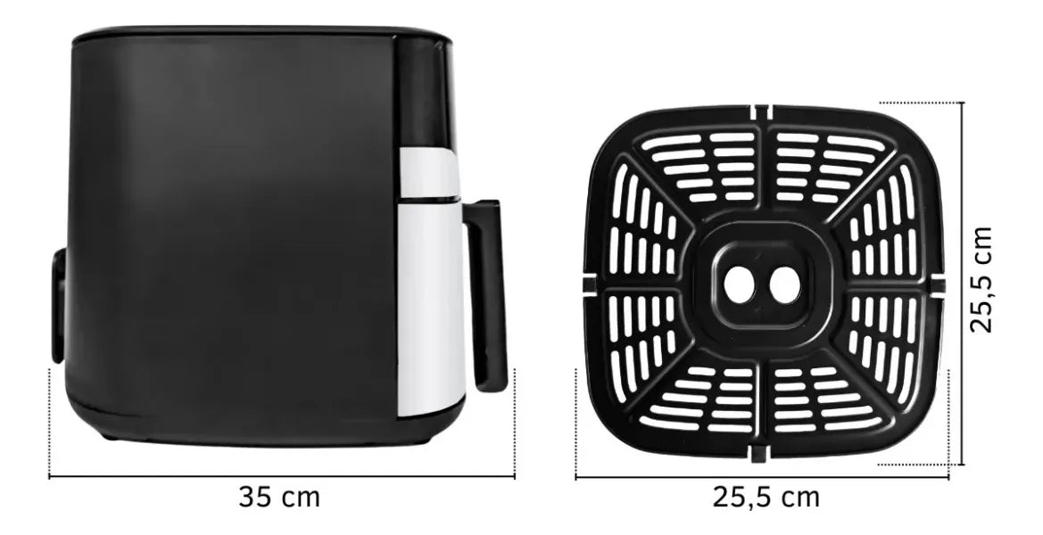 Freidora De Aire 10lts Digital Dinax 1800w