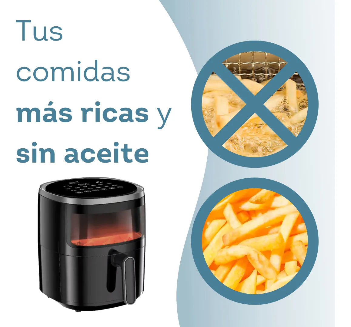 Freidora De Aire Oryx Sin Aceite Digital 3.5Lt