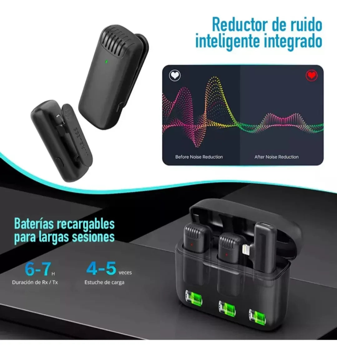 Micrófono Inalámbrico Dual J13