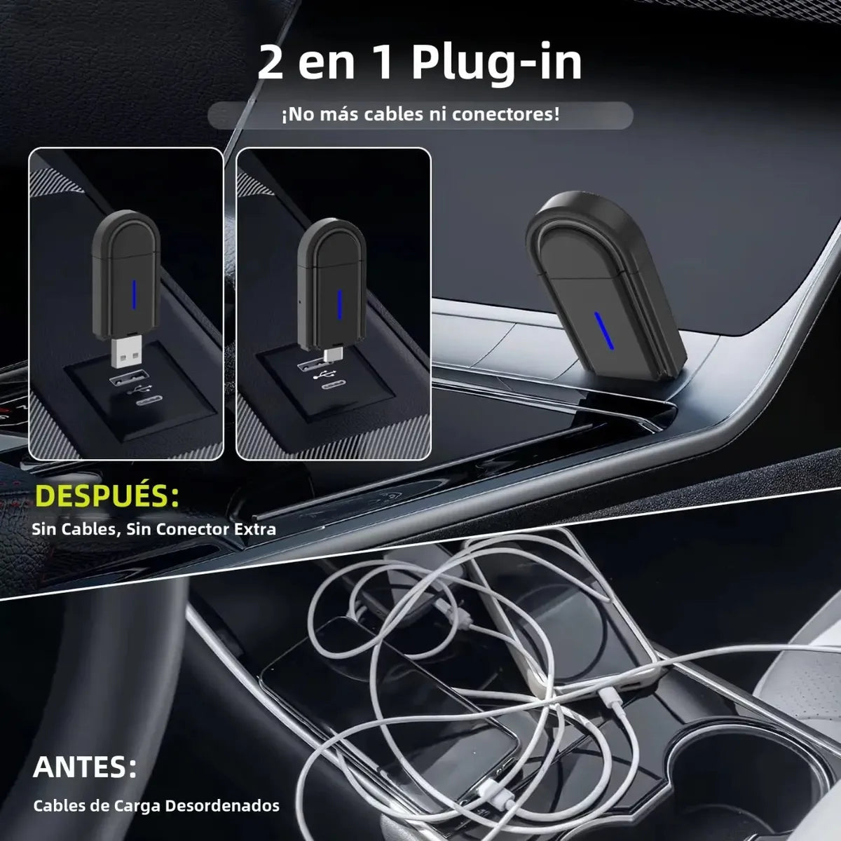 Adaptador Carplay/Android-Auto inalambrico