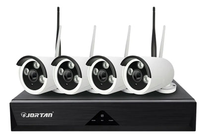 Kit 4 Cámaras de Seguridad JORTAN C/DVR Wifi y Sensor de movimiento