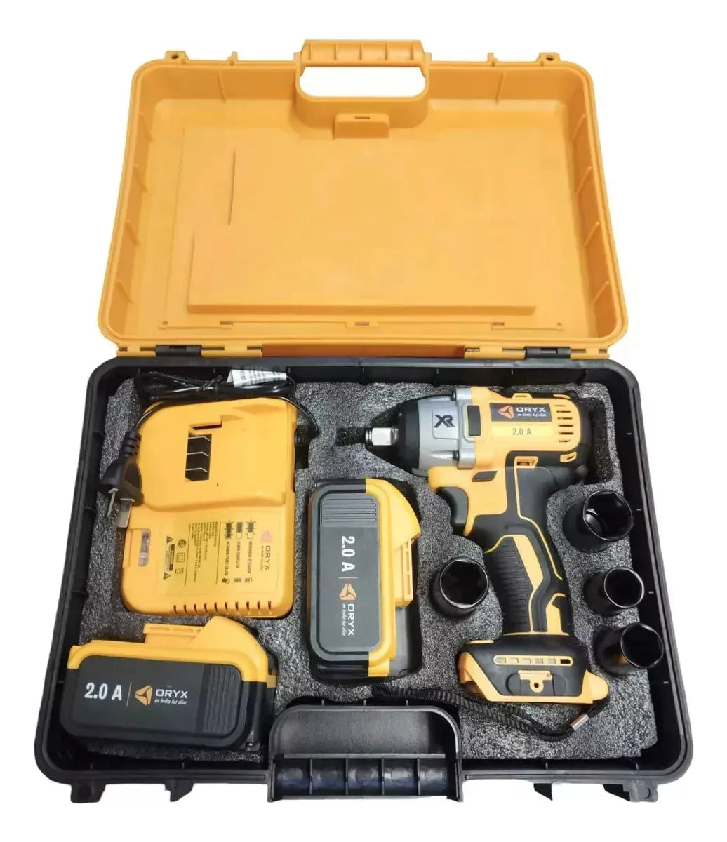 Llave Pistola Impacto Inalámbrica + 2 Baterias 21v + Maletin