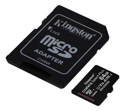 Tarjeta de memoria Kingston SDCS2/64GB Canvas Select Plus con adaptador SD 64GB