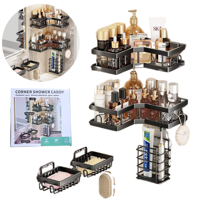 Juego 5 Estantes Soporte Organizador Baño Esquinero
